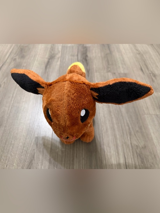 Pokemon Other - Pokemon Eevee Plush Toy - Brown with Black & Yellow Accents